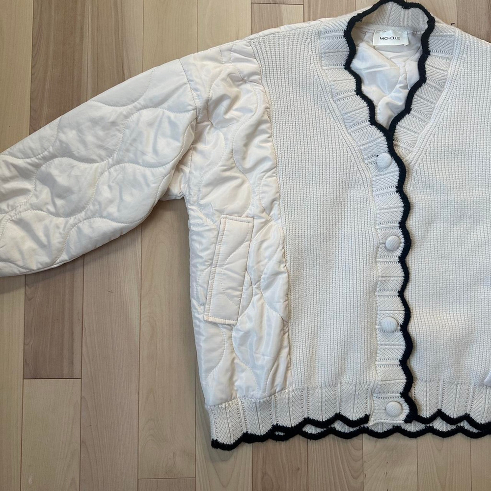 Michelle Quilted Knit Jacket – Made in Italy, Perfect for Spring - Picture 4 of 8